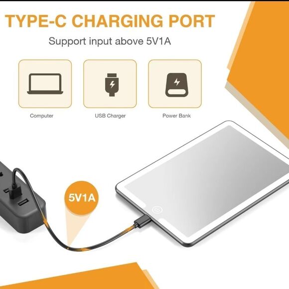 Universal Car Sun Visor Vanity Mirror with LED lights Brand New in Box - Picture 4 of 5